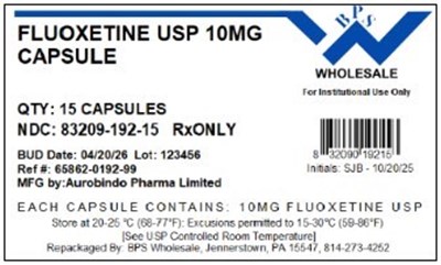 Fluoxetine 10mg -15 (Fluoxetine 10mg 65862 0192 99    15)